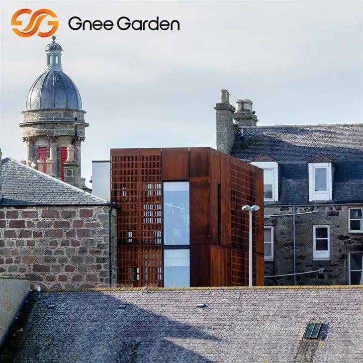 Corten metal beklædning væg rustik holdbar