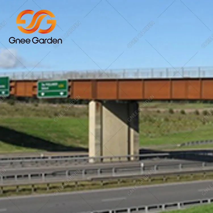 Corten stål fodgængerbro konstruktion