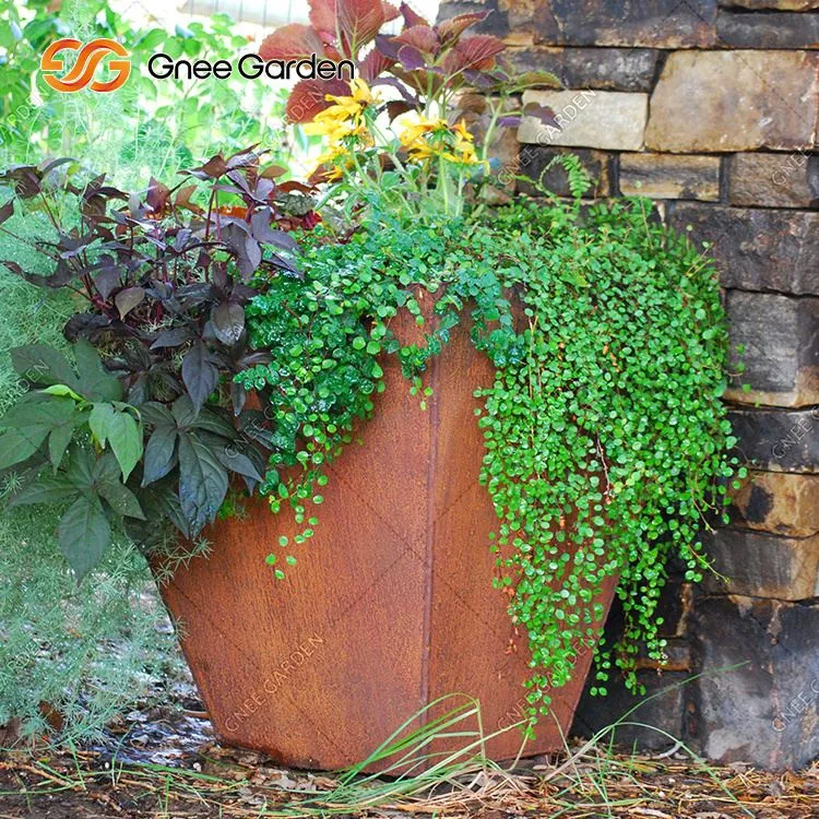 Plantekasser i Corten stål