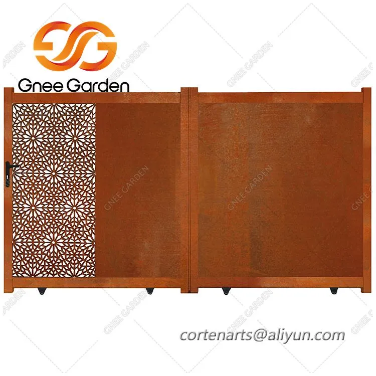 Custom Corten stålgitterporte