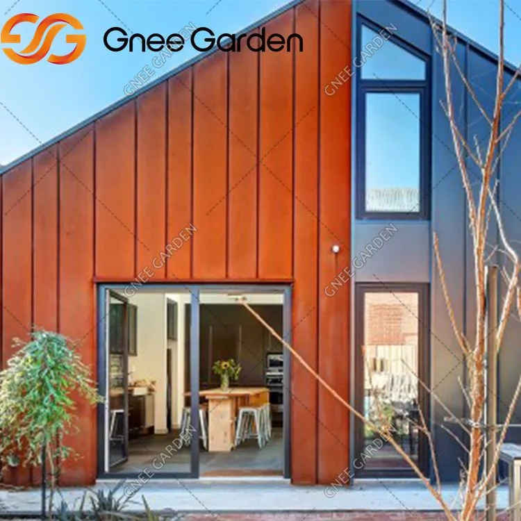 Dekorative corten stålgardinvægge