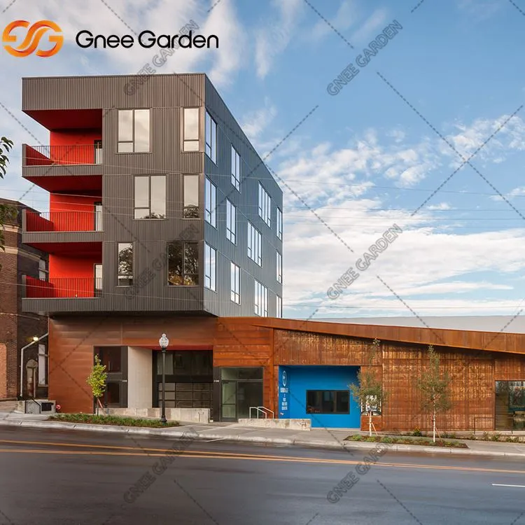 Dekorative facade corten gardinvægge