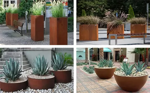 corten plant pots corten plant pots