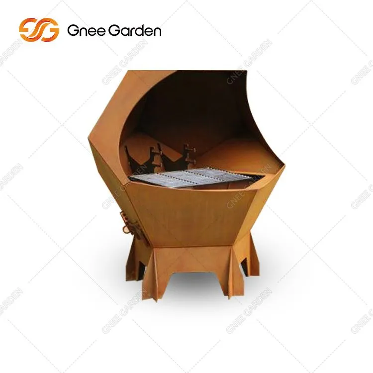 Stor Corten stål udendørs grill