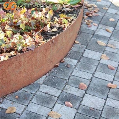Moderne landskabsarkitekturideer med Corten Steel Garden Bed