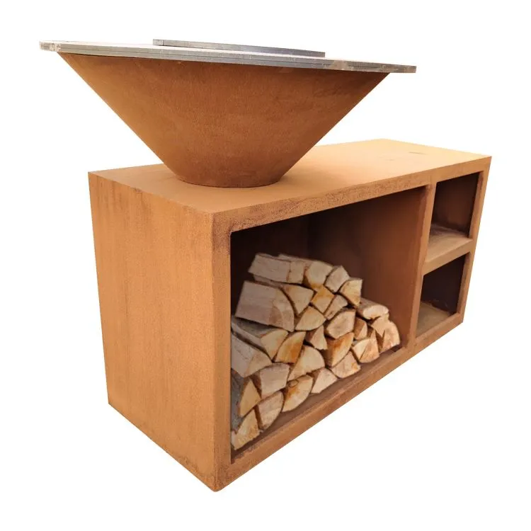 Udendørs BBQ Rusty Corten Steel