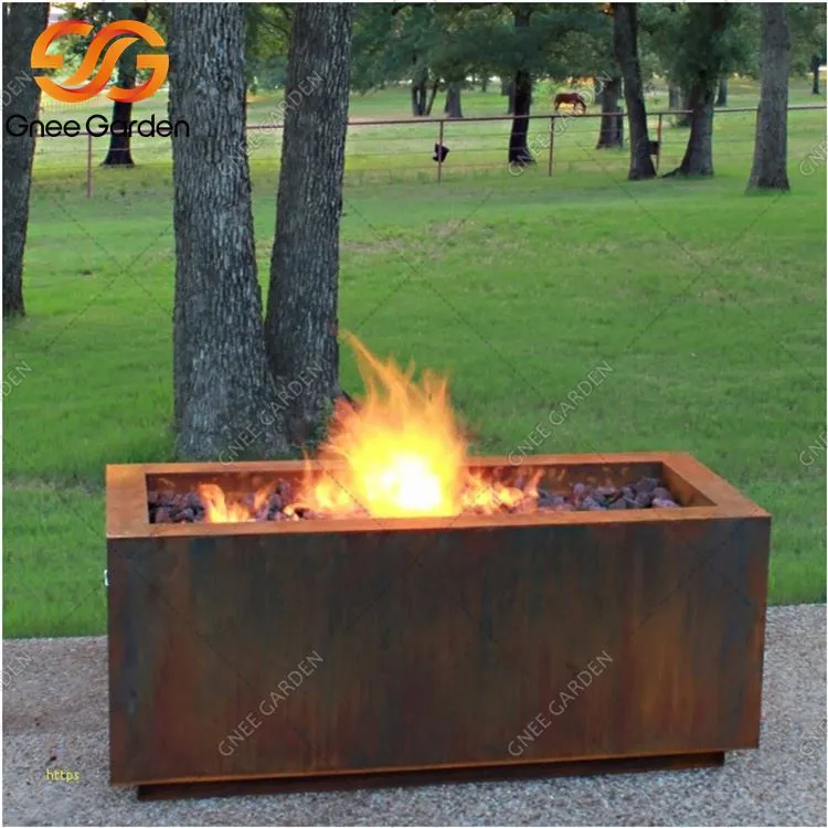 Udendørs Corten Gas FirePit