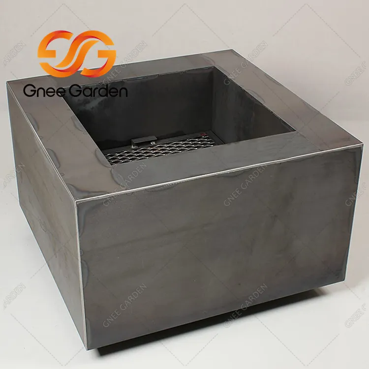 Rektangulær bordplade pejs