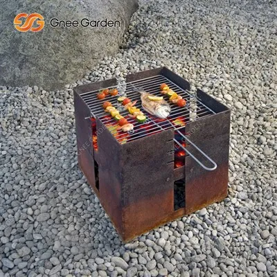 Corten stål kulgrill